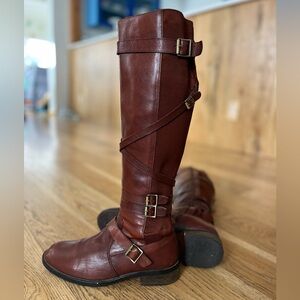 Miz Mooz Rich Brown Over the Knee Boots